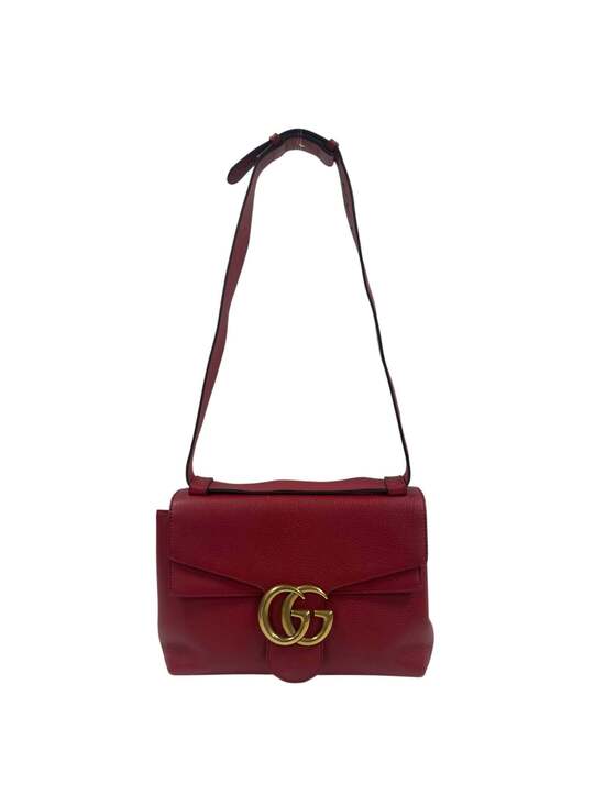 Gucci Handbags - Gucci GG Marmont Leather Shoulder Bag by Alessandro Michele